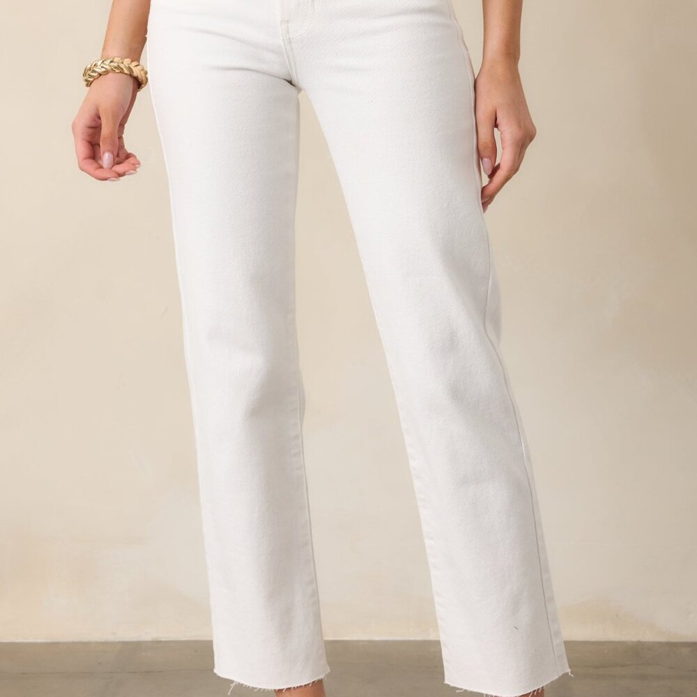 White Jeans Size 8-10 / White Simply The Vibe